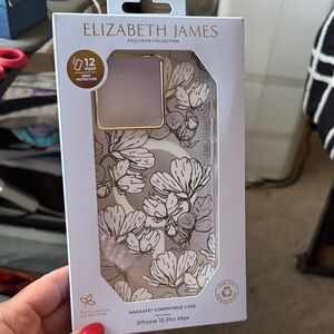 Elizabeth and James Gold Floral iPhone 15 Pro Max Case